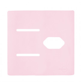 Placa p/ 2 Interruptores + Tomada 4x4 - Novara Pétala